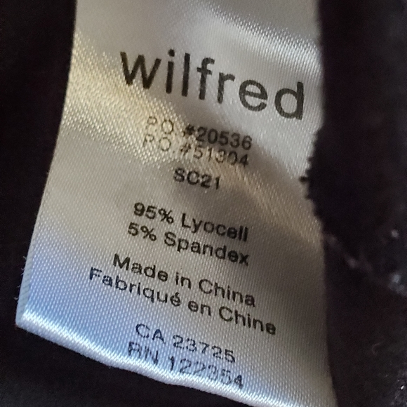 wilfred Black Jersey Dress with tie back, XXS - Picture 7 of 8